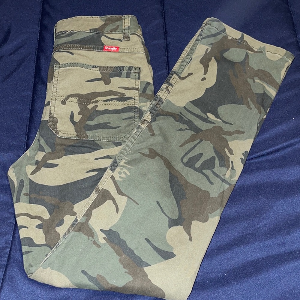 Boys wrangler camo jeans